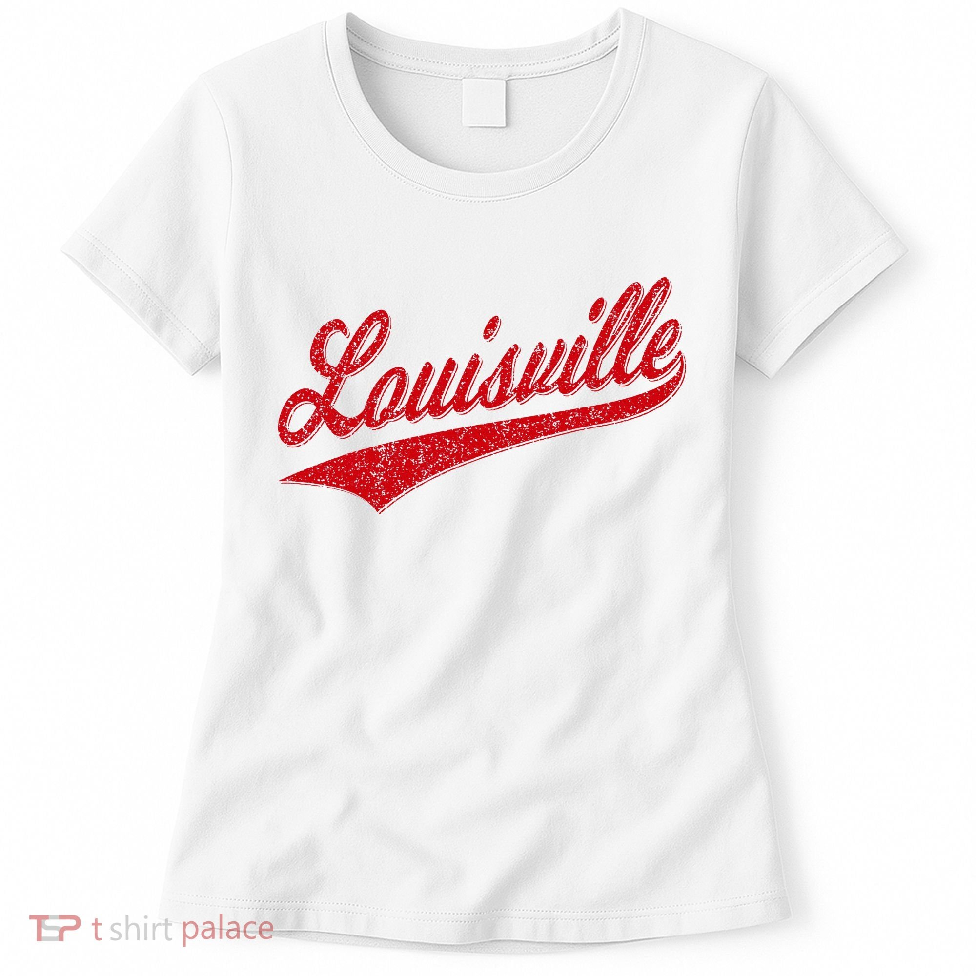 Louisville Kentucky Varsity Script Classic Sports Jersey Women's T-Shirt