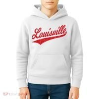 Louisville Kentucky Varsity Script Classic Sports Jersey Kids Hoodie thumb 4