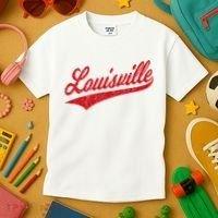Louisville Kentucky Varsity Script Classic Sports Jersey Kids T-Shirt thumb 3