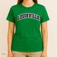 Louisville Kentucky Varsity Style Vintage Red T-Shirt thumb 4