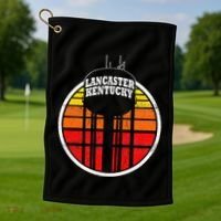 Lancaster Kentucky Water Tower Golf Towel thumb 1