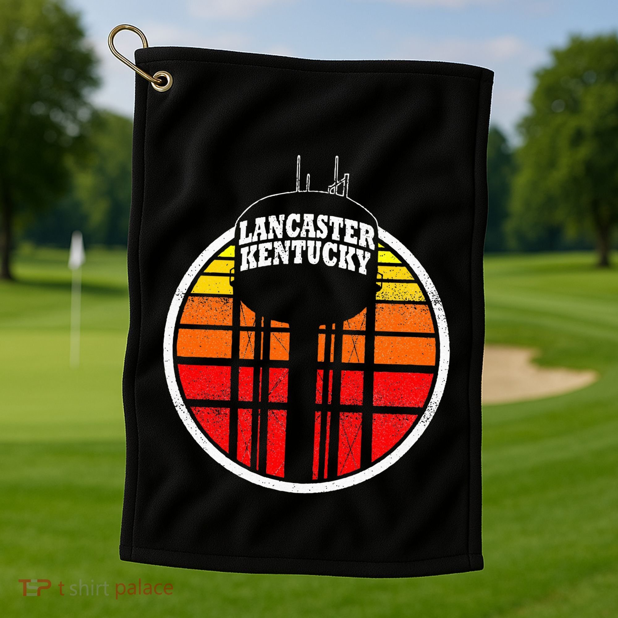 Lancaster Kentucky Water Tower Golf Towel
