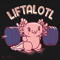 Liftalotl Lifting Axolotl Weightlifting Gym Workout Girl Boy T-Shirt thumb 7