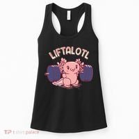 Liftalotl Lifting Axolotl Weightlifting Gym Workout Girl Boy Women's Tank Top thumb 0