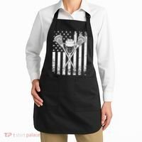 Lacrosse Player Gift LAX American Flag Apron thumb 2
