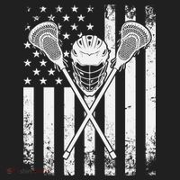 Lacrosse Player Gift LAX American Flag Beanie thumb 2