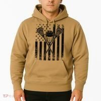 Lacrosse LAX American Flag Hoodie thumb 2