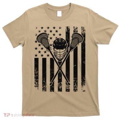 Lacrosse LAX American Flag T-Shirt
