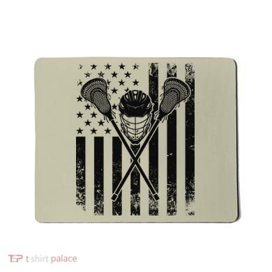 Lacrosse LAX American Flag Mousepad