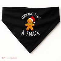 Looking Like A Snack Gingerbread Man Christmas Cookie Xmas USA-Made Doggie Bandana thumb 0