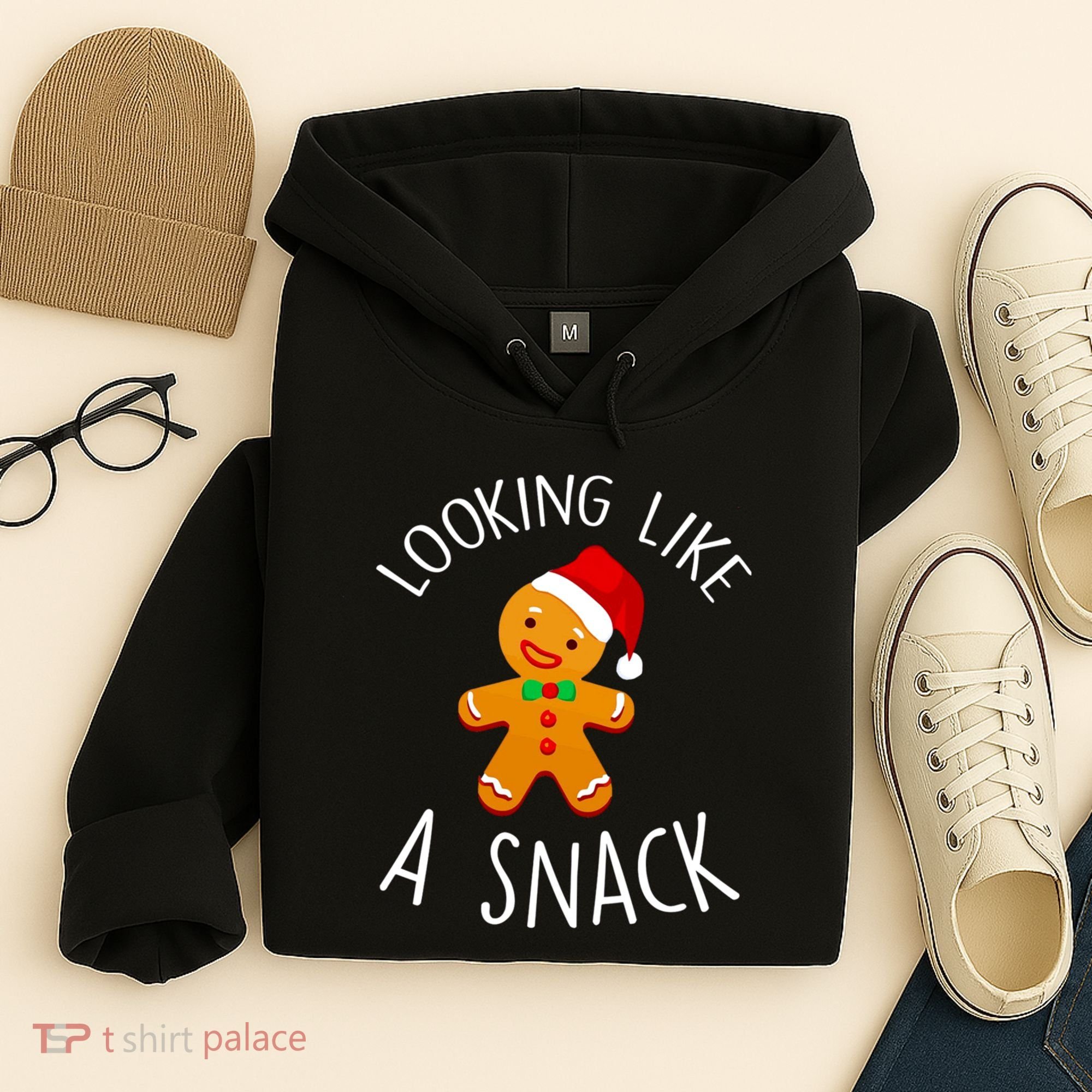 Looking Like A Snack Gingerbread Man Christmas Cookie Xmas Hoodie