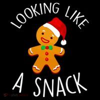 Looking Like A Snack Gingerbread Man Christmas Cookie Xmas Women's Hoodie thumb 2