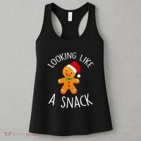 Looking Like A Snack Gingerbread Man Christmas Cookie Xmas Women's Tank Top thumb 3