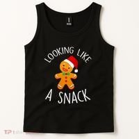 Looking Like A Snack Gingerbread Man Christmas Cookie Xmas Tank Top thumb 2