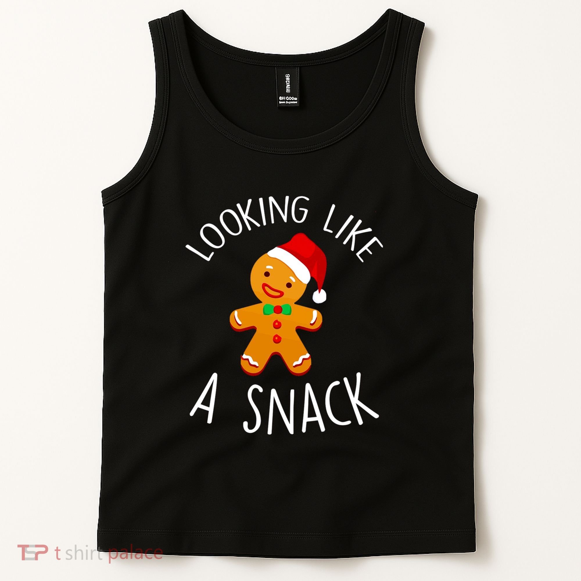Looking Like A Snack Gingerbread Man Christmas Cookie Xmas Tank Top