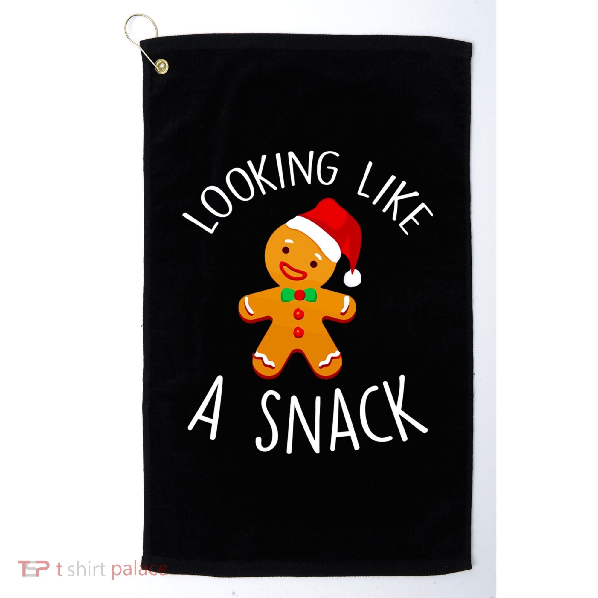Looking Like A Snack Gingerbread Man Christmas Cookie Xmas Golf Towel