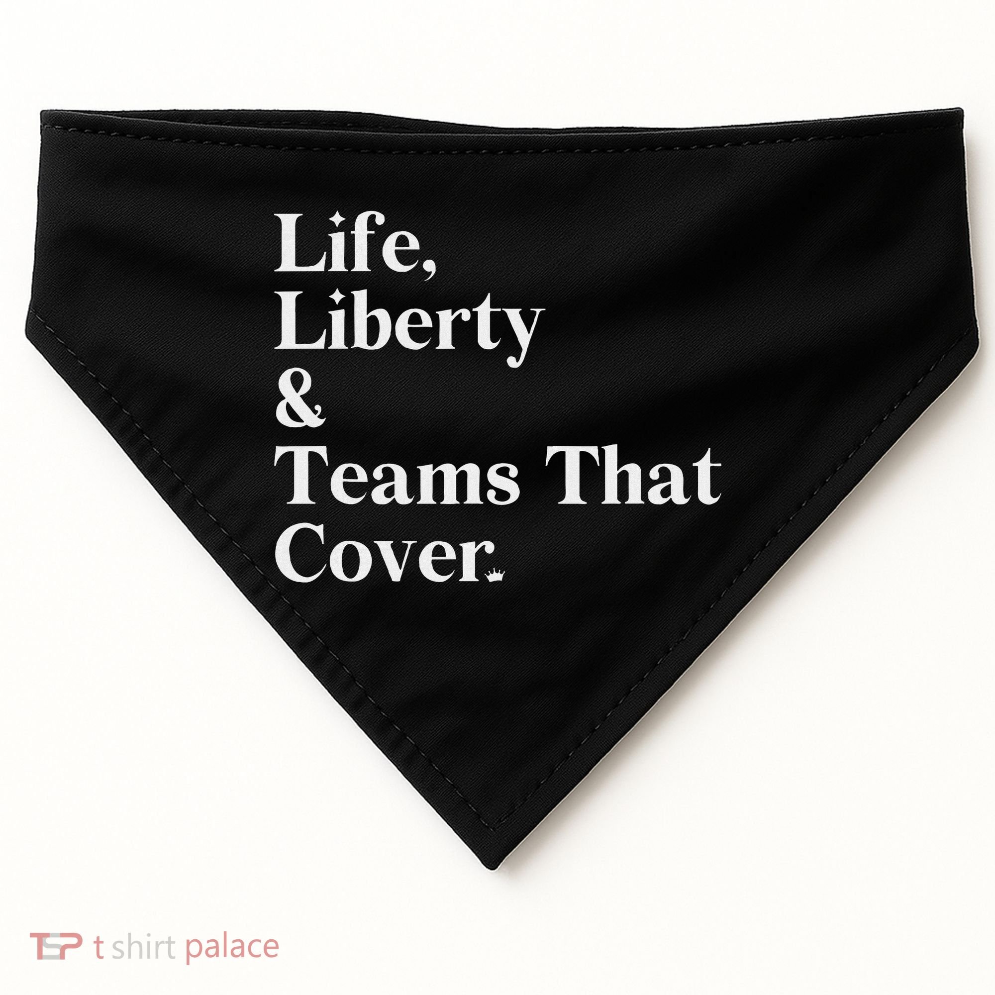 Life Liberty And Teams That Cover USA-Made Doggie Bandana