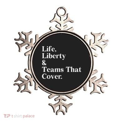 Life Liberty And Teams That Cover Ornament