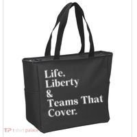 Life Liberty And Teams That Cover Tote Bag thumb 2