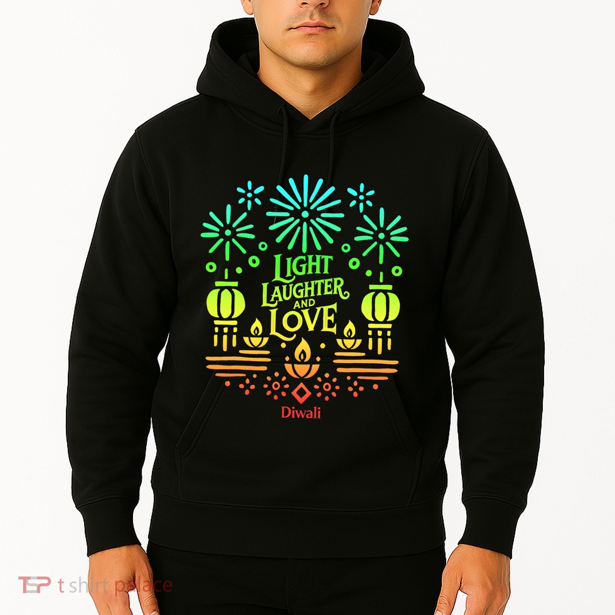 Light Laughter And Love Diwali Celebration Gift Hoodie
