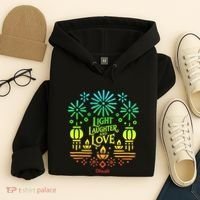 Light Laughter And Love Diwali Celebration Gift Hoodie thumb 4