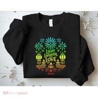 Light Laughter And Love Diwali Celebration Gift Sweatshirt thumb 2