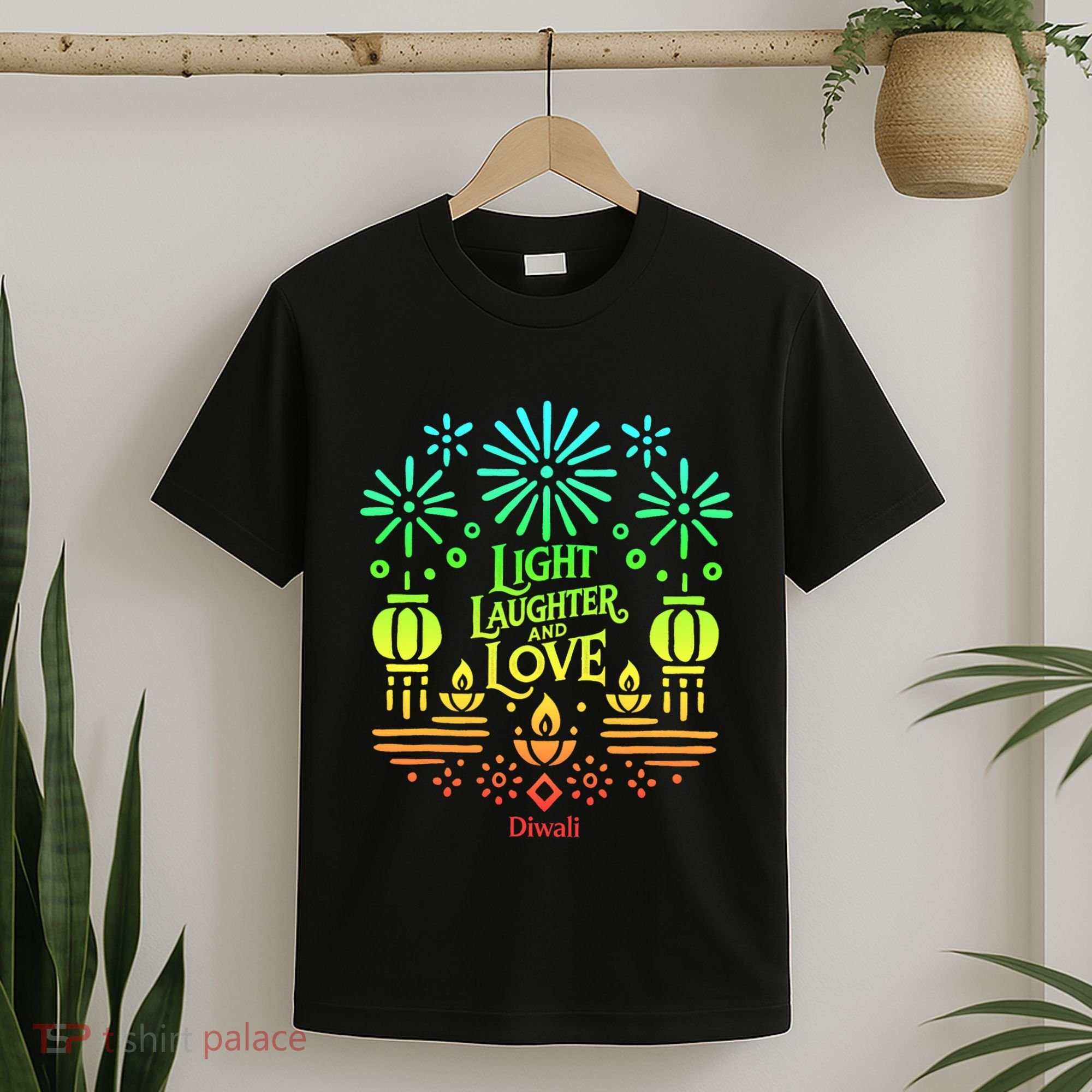 Light Laughter And Love Diwali Celebration Gift T-Shirt