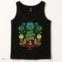 Light Laughter And Love Diwali Celebration Gift Tank Top thumb 2