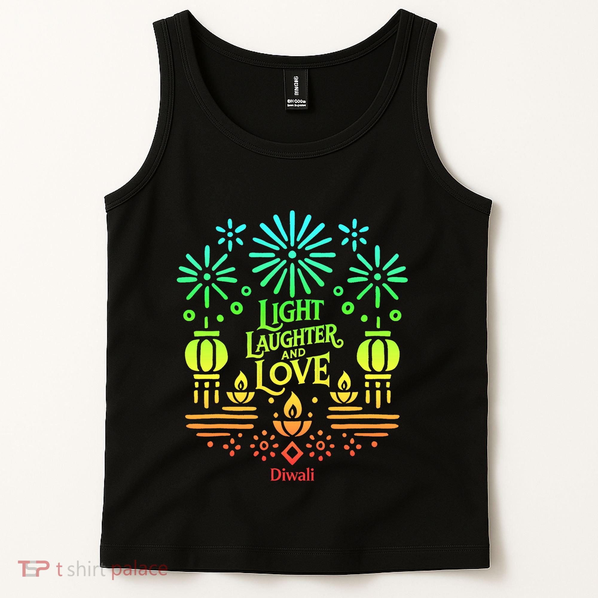 Light Laughter And Love Diwali Celebration Gift Tank Top