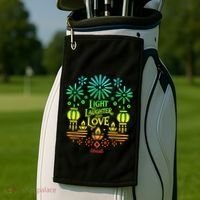 Light Laughter And Love Diwali Celebration Gift Golf Towel thumb 2