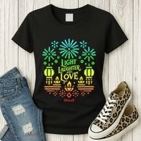 Light Laughter And Love Diwali Celebration Gift Women's T-Shirt thumb 3