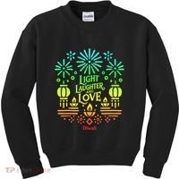 Light Laughter And Love Diwali Celebration Gift Kids Sweatshirt thumb 0