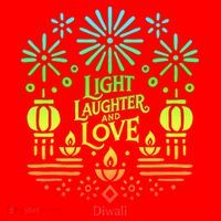 Light Laughter And Love Diwali Celebration Gift Santa Hat thumb 1