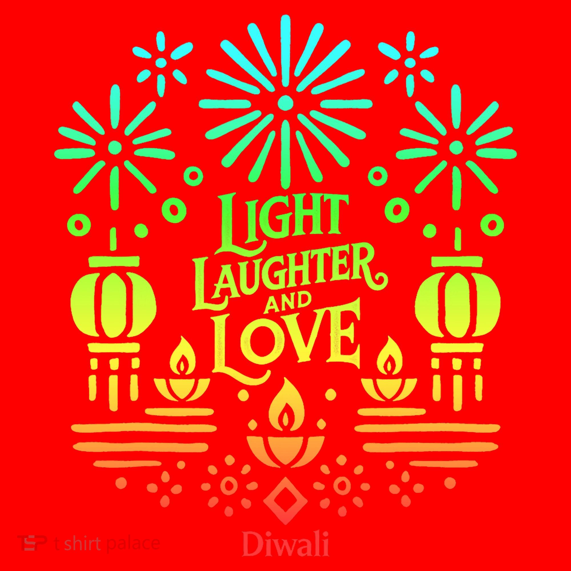 Light Laughter And Love Diwali Celebration Gift Santa Hat