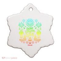 Light Laughter And Love Diwali Celebration Gift Ceramic Ornament thumb 0