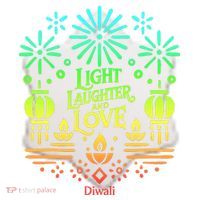 Light Laughter And Love Diwali Celebration Gift Ceramic Ornament thumb 2