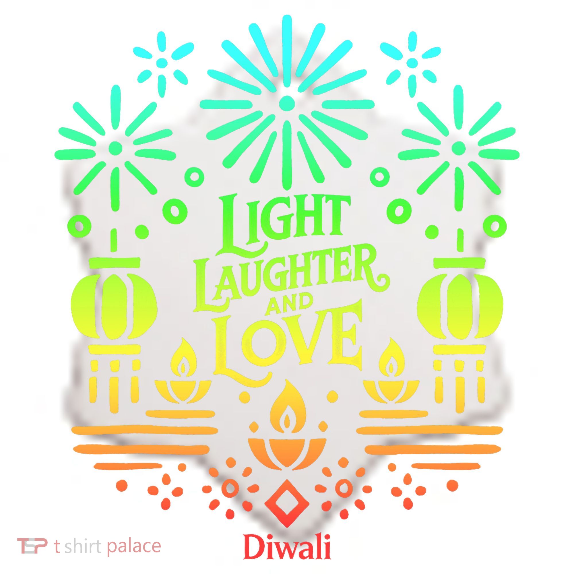 Light Laughter And Love Diwali Celebration Gift Ceramic Ornament