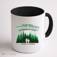 Live Laugh And Love At Shady Pines Retirement Home Miami Florida Coffee Mug thumb 1