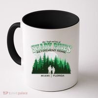 Live Laugh And Love At Shady Pines Retirement Home Miami Florida Coffee Mug thumb 0