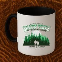 Live Laugh And Love At Shady Pines Retirement Home Miami Florida Coffee Mug thumb 2