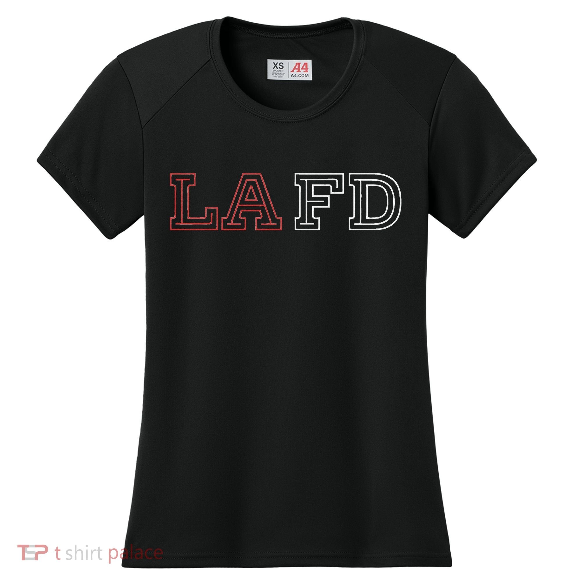 Lafd Los Angeles Fire Department Women's Cooling Performance Crew T-Shirt