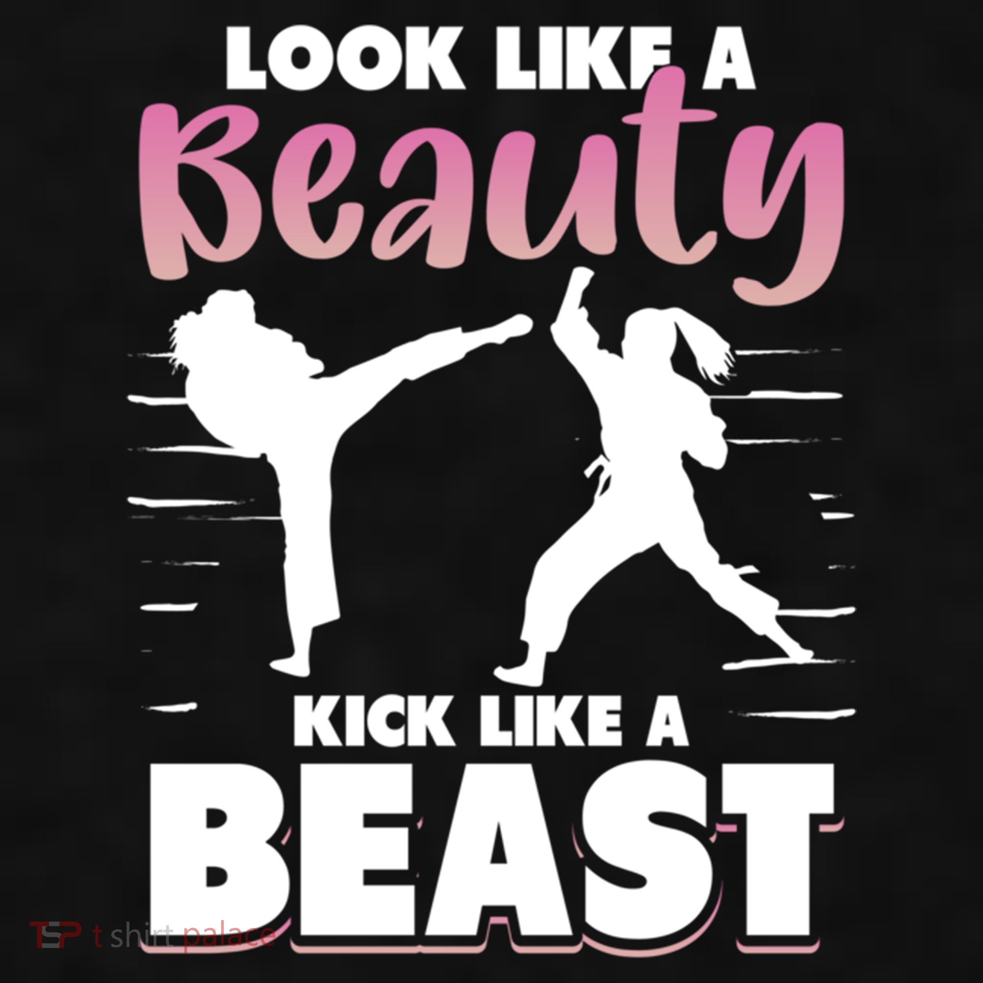 Look Like A Beauty Kick Like A Beast Boxing Gym Boxer Ladies PosiCharge Tri-Blend Wicking Tank