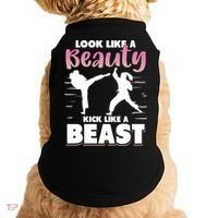 Look Like A Beauty Kick Like A Beast Boxing Gym Boxer Doggie Tank thumb 0