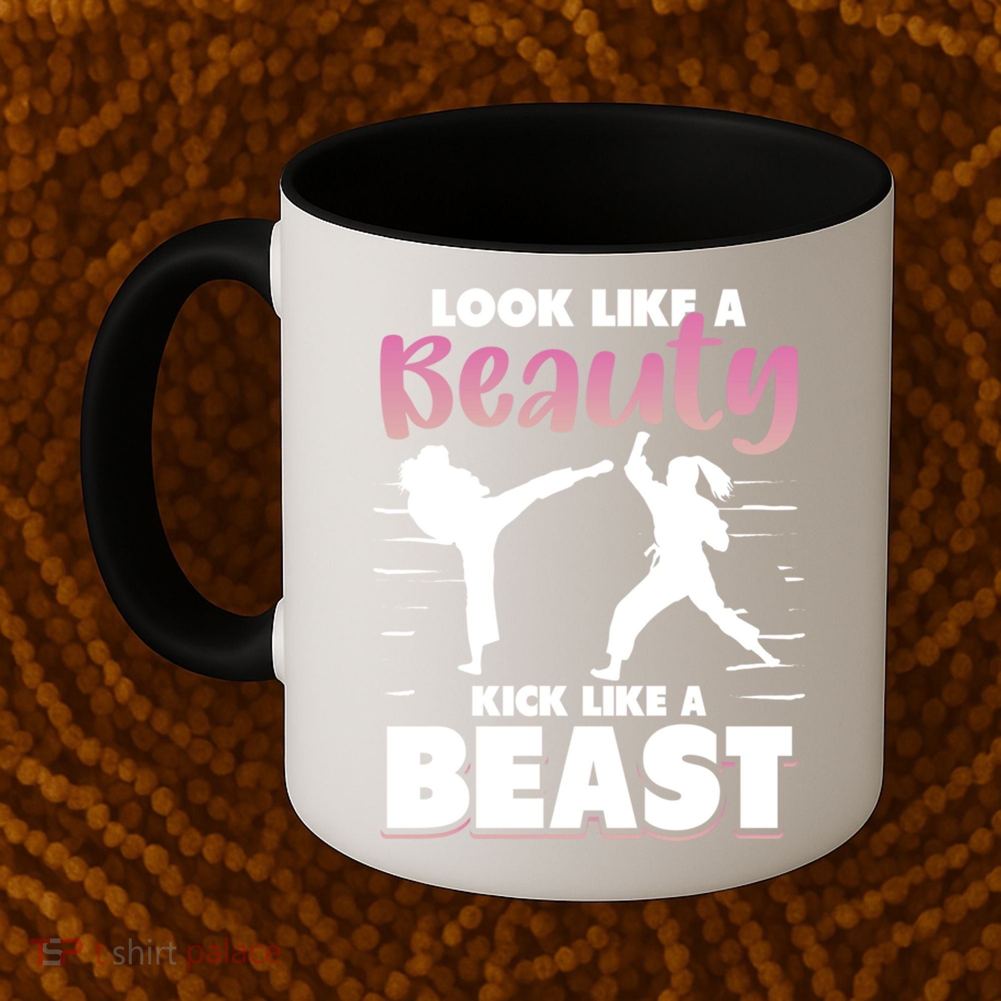 Look Like A Beauty Kick Like A Beast Boxing Gym Boxer Coffee Mug
