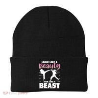 Look Like A Beauty Kick Like A Beast Boxing Gym Boxer Beanie thumb 0
