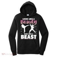 Look Like A Beauty Kick Like A Beast Boxing Gym Boxer Women's Hoodie thumb 0