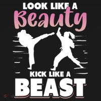 Look Like A Beauty Kick Like A Beast Boxing Gym Boxer Women's Hoodie thumb 2