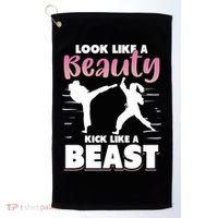Look Like A Beauty Kick Like A Beast Boxing Gym Boxer Golf Towel thumb 0