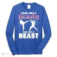 Look Like A Beauty Kick Like A Beast Boxing Gym Boxer Long Sleeve Shirt thumb 0