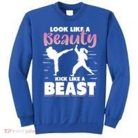 Look Like A Beauty Kick Like A Beast Boxing Gym Boxer Sweatshirt thumb 0